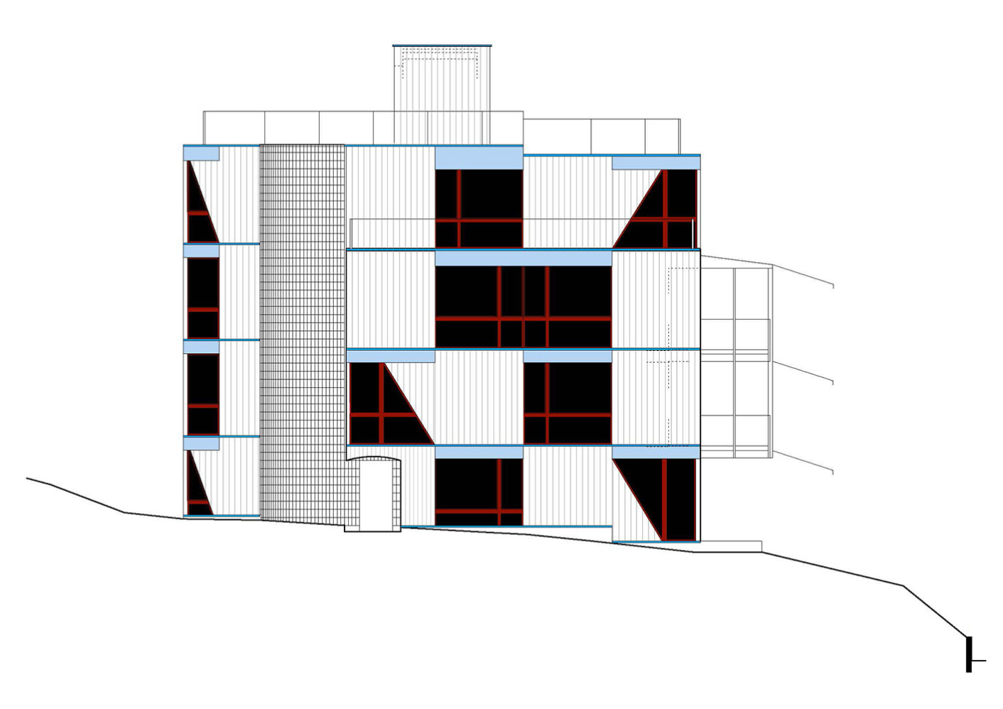 Entwurf Nordfassade
