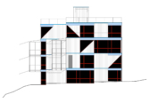 Entwurf Südfassade