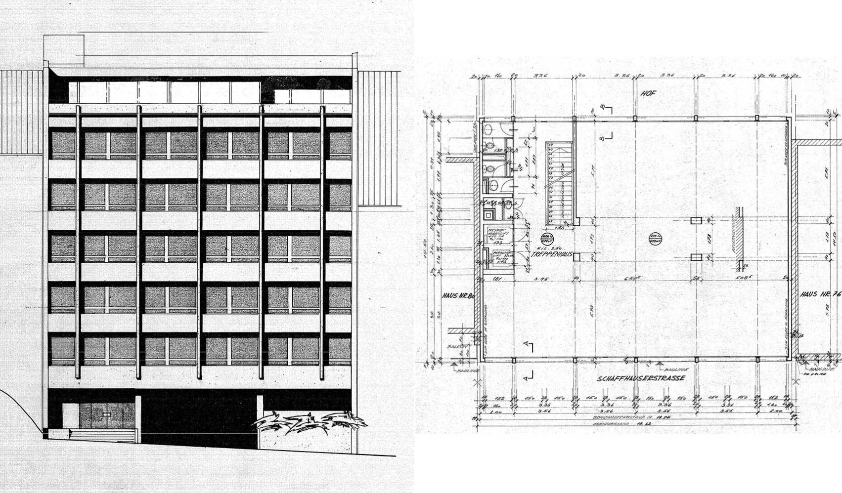 Schaufassade Schaffhauserstrasse